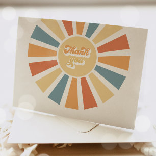 Sunshine Baby Shower Here Come The Son Thank You Card