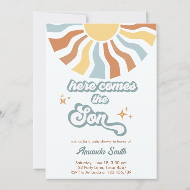 Sunshine Baby Shower  Invitation (Front)
