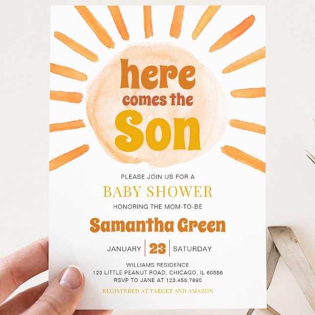 Sunshine Baby Shower Invitation (Creator Uploaded)