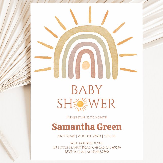 Sunshine Baby Shower Invitation (Creator Uploaded)