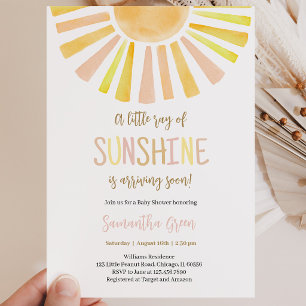 Sunshine Baby Shower Invitation