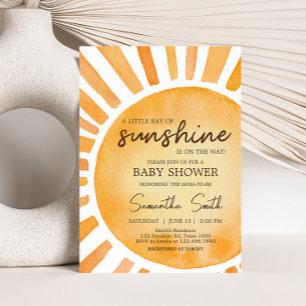 Sunshine Baby Shower  Invitation