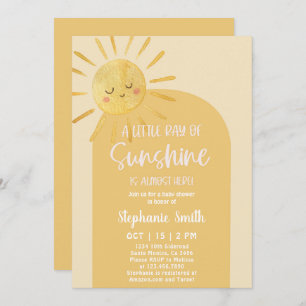 Sunshine Baby Shower Invitation
