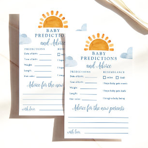 Sunshine Baby Shower Predictions & Advice