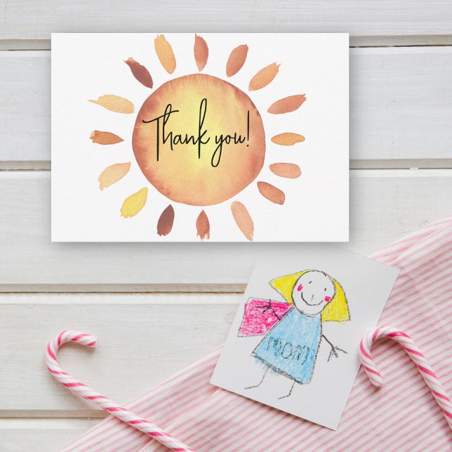 Sunshine baby shower thank thank you card (Creator Uploaded)