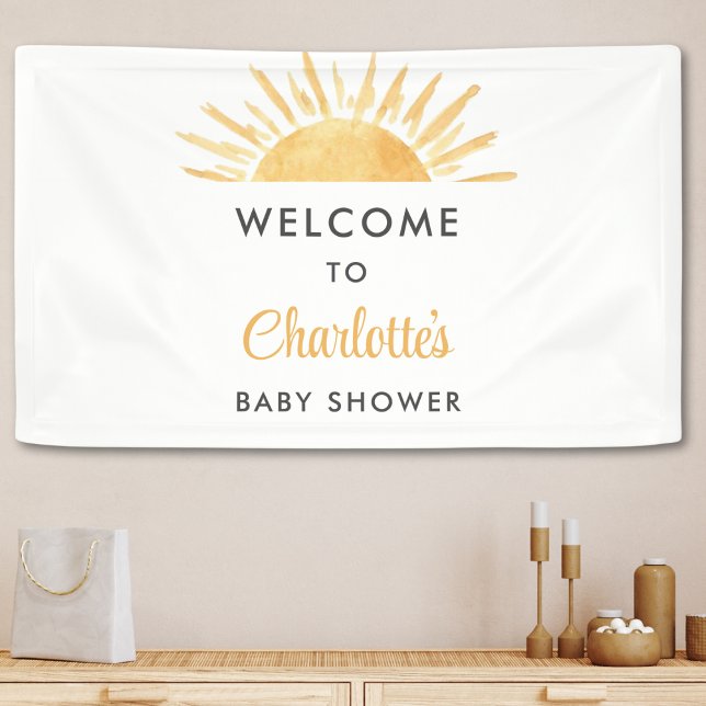 Sunshine Baby Shower Welcome Banner (Creator Uploaded)