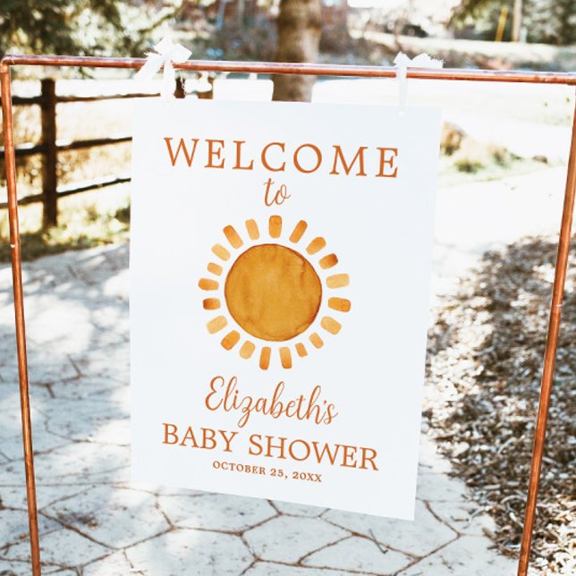 Sunshine Baby Shower Welcome  Poster (Creator Uploaded)