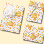 Sunshine Baby Shower Wrapping Paper Sheet<br><div class="desc">Sunshine Baby Shower wrapping paper sheets and matching party celebration range.  Add your own name to customise.  Matching items available.  Original art from artists own illustrations. Please use the message me button below for help with further customisation and special requests.  © Zoe Chapman Design</div>