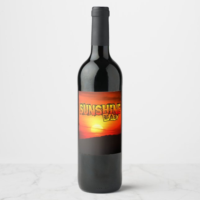 Sunshine Baby Wine Label (Front)