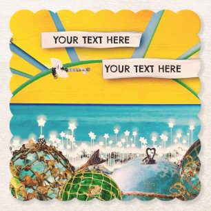 SUNSHINE BANNER PAPER COASTER
