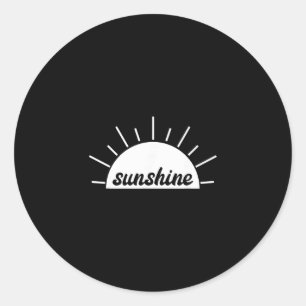 Sunshine Beach Vacation Sand And Sun Beachin Holid Classic Round Sticker