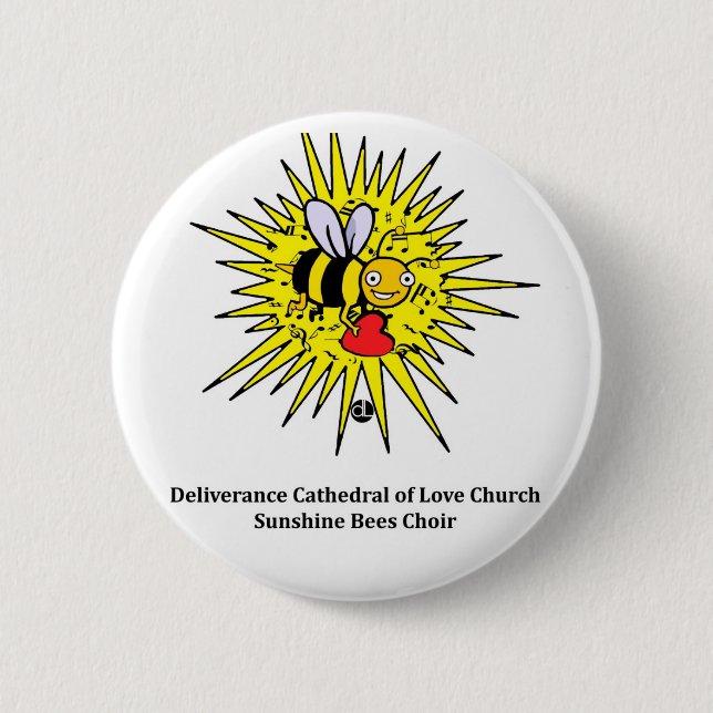 Sunshine Bees: Children's Choir 6 Cm Round Badge (Front)