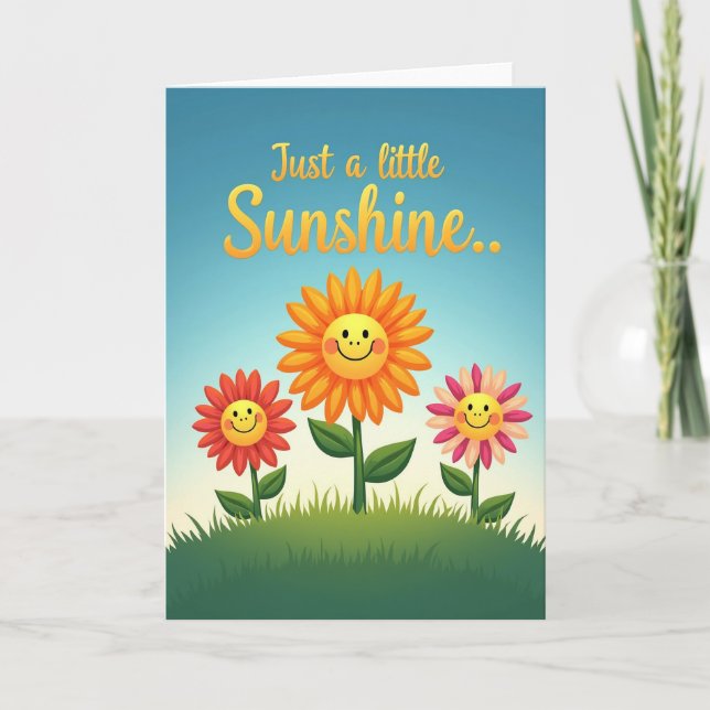 Sunshine Birthday Bloom Card (Front)