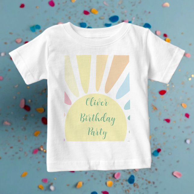 Sunshine Birthday Party Baby T-Shirt (Creator Uploaded)