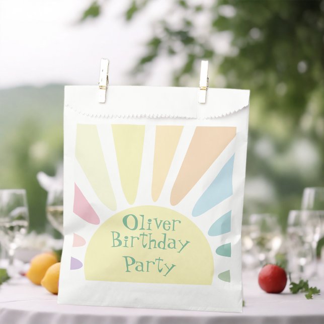 Sunshine Birthday Party Favour Bag (Creator Uploaded)