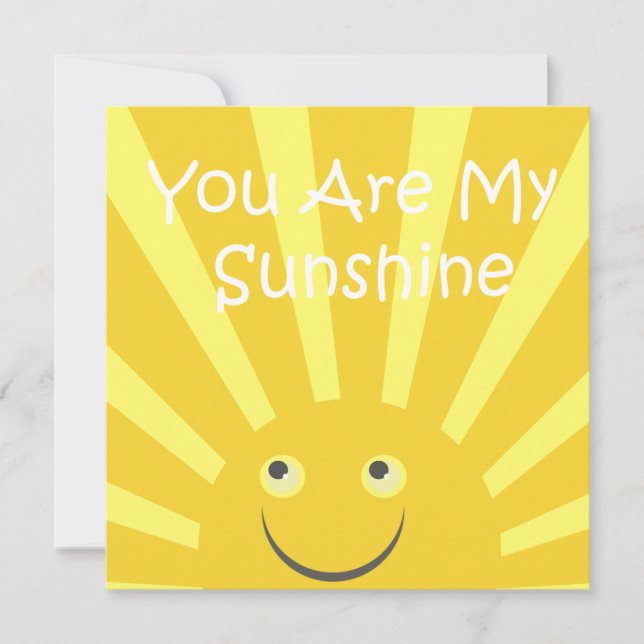 Sunshine Birthday Party Invitation (Front)