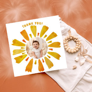 Sunshine birthday thank you card