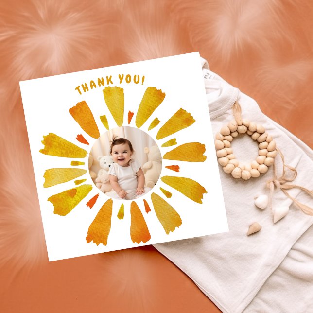 Sunshine birthday thank you card (Creator Uploaded)