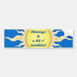 Sunshine Blessings Bumper Sticker