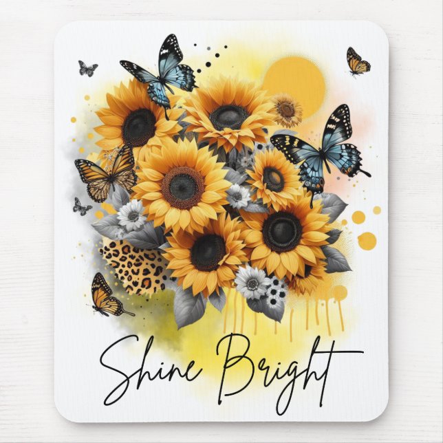 Sunshine Bloom Mouse Pad (Front)