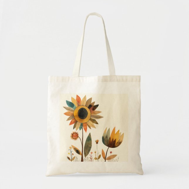 Sunshine Bloom Tote Bag (Front)