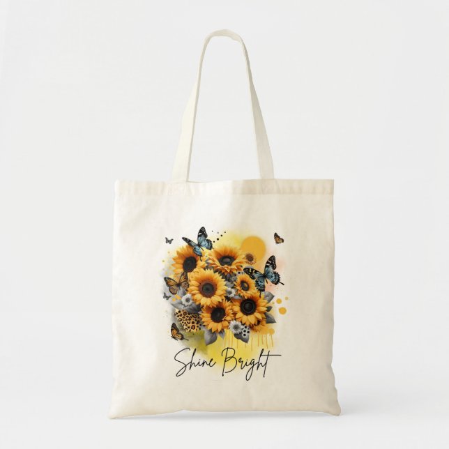 Sunshine Bloom Tote Bag (Front)