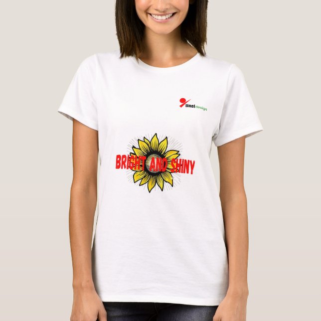 "Sunshine Blooms T-Shirt – Radiate Positivity (Front)