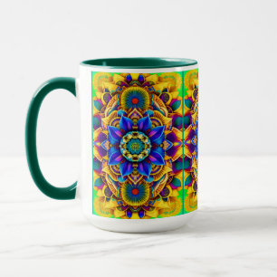 Sunshine Blue Mandala Mug
