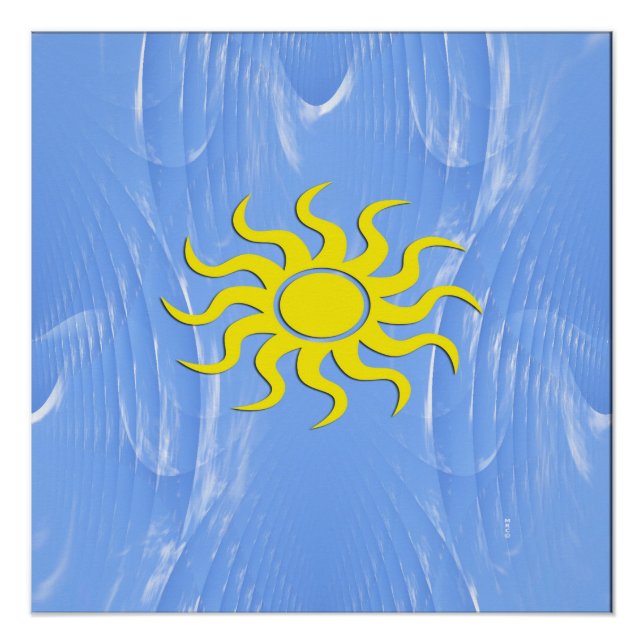 Sunshine&Blue Skies ahead Poster (Front)