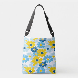 Sunshine Blue Sky Blooming Daisy  Crossbody Bag