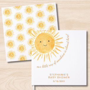 Sunshine Boho Sun Gender-Neutral Baby Shower Guest Book