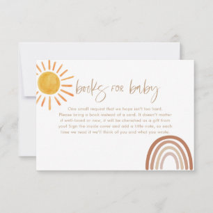 Sunshine Books for Baby Card Book Request Insert