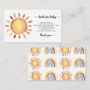 Sunshine books for baby ticket enclosure card