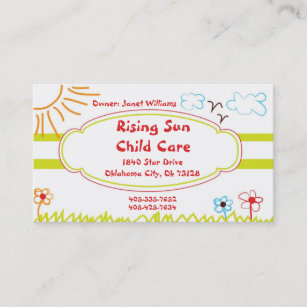 Child Care Business Cards | Zazzle AU