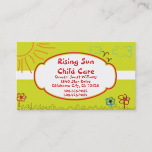 Child Care Business Cards | Zazzle AU