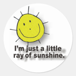 sunshine classic round sticker