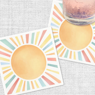 Sunshine Colorful Summer Sun Napkin