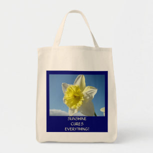 Sunshine Cures Everything! Beach Bag Daffodils
