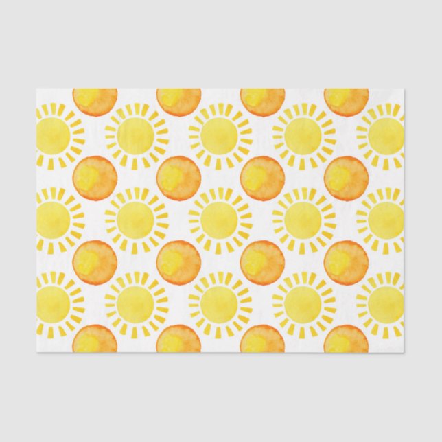 Sunshine (Design 20 Yellow/Orange Series) Tissue Paper (Front)