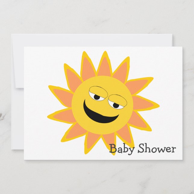 Sunshine Design Baby Shower Invitation (Front)