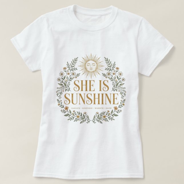Sunshine design unique t shirt (Design Front)