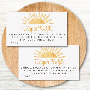 Sunshine Diaper Raffle Request Enclosure Card