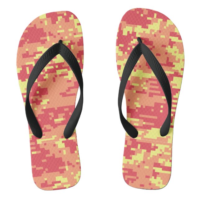 Sunshine Digital Camo Pattern Thongs (Footbed)