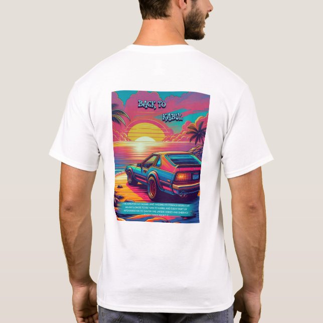 "Sunshine Drive Graphic T-Shirt" T-Shirt (Back)