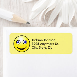 Sunshine Face that is Happy, ZFJG Address Return Address Label