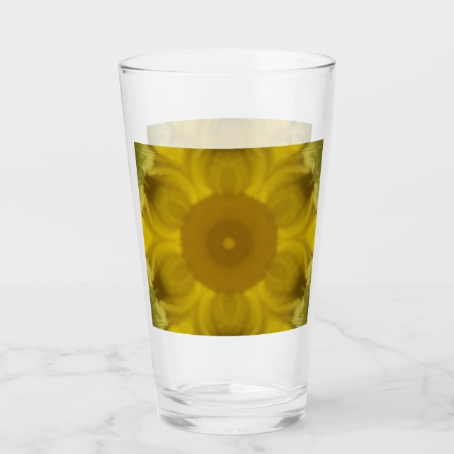 Sunshine Flower Burst Golden Glass (Front)