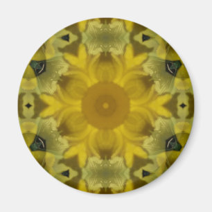 Sunshine Flower Burst Golden Magnet