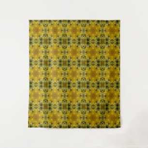 Sunshine Flower Burst Golden Tapestry