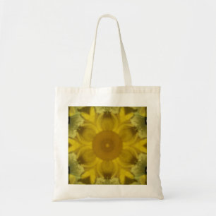 Sunshine Flower Burst Golden Tote Bag