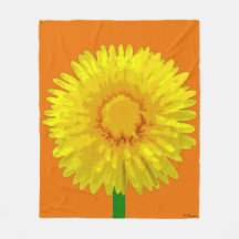 "Sunshine Flower" Fleece Blanket design.